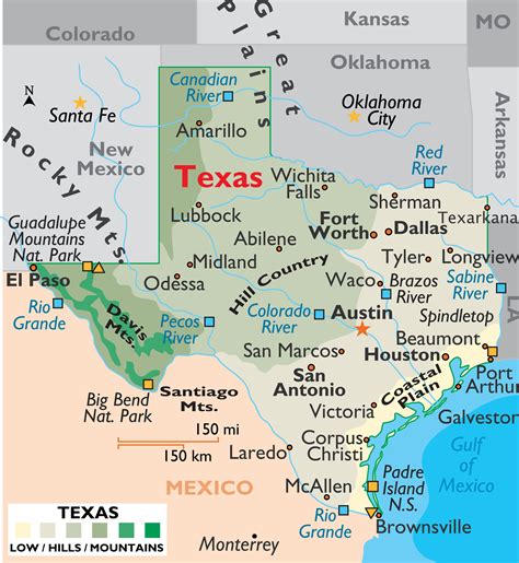 MAP Texas Cities And Towns Map